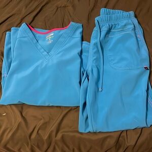 NEW Blue scrub set